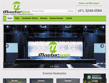 Tablet Screenshot of mastersomcuritiba.com